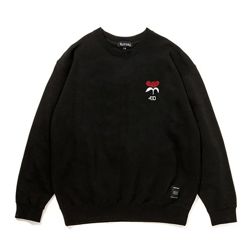 430 fourthirty/NF "AGING IS REFINEMENT" C/N SWEAT/430 フォーサーティ ナツヒデ クルーネック スウェット
